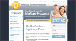 Desktop Screenshot of medicareinsurancefinders.com